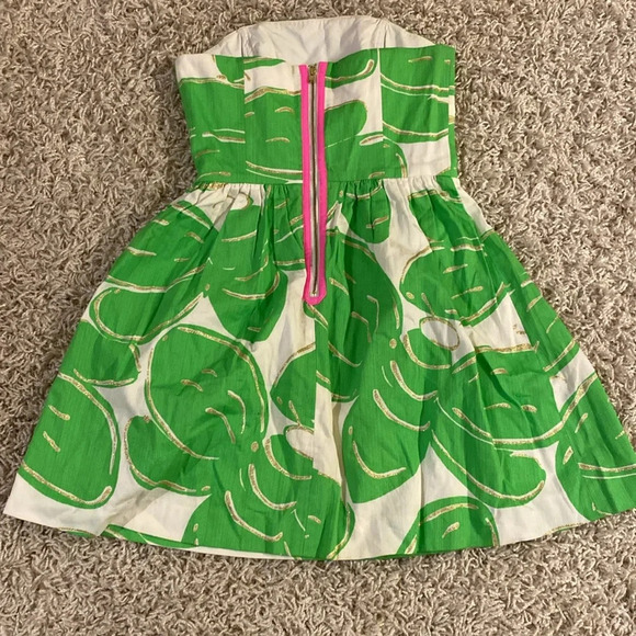 Lilly Pulitzer strapless dress size 2 - Picture 5 of 5